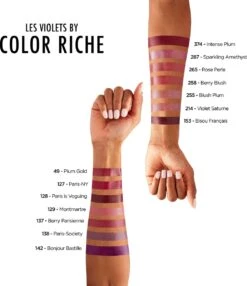 L’Oréal Paris Lippenstift Color Riche Satin - 142 Bonjour Bastille Paars -Cosmetica Promotiewinkel 1038x1200