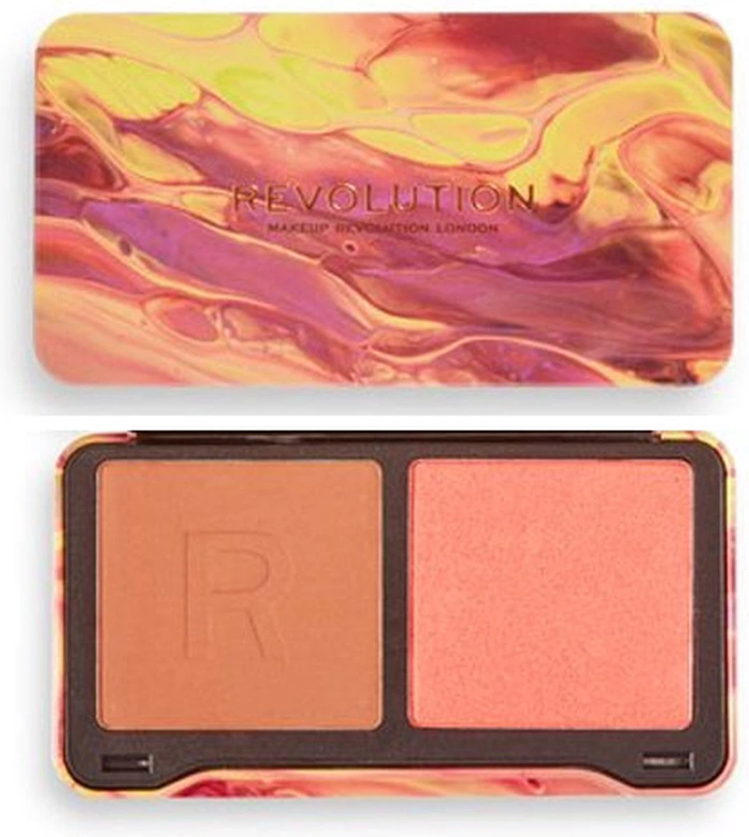 Makeup Revolution Dynamic Face Palette - Peach Heat 2 Makeup Revolution Dynamic Face Palette - Peach Heat - Afbeelding 2