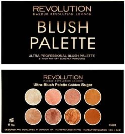 MAKEUP REVOLUTION Ultra Blush Palette Golden Sugar, 13 G -Cosmetica Promotiewinkel 1114x1200 10