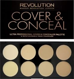 Makeup Revolution Cover & Conceal Cream Palette - Light -Cosmetica Promotiewinkel 1131x1200 12