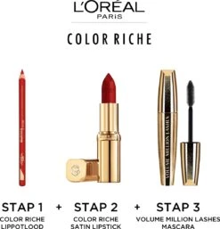 L’Oréal Paris Make-Up Designer Color Riche Satin Lipstick - 231 Sepia Silk - Nude - Verzorgende Lippenstift Met Arganolie Voor Een Comfortabel Gevoel - 4,54 Gr -Cosmetica Promotiewinkel 1154x1200