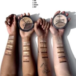 NYX Professional Makeup 3 Steps To Sculpt Face Sculpting Palette - Light 3STS02 - Highlighter En Contouring Make-up - 15 Gr -Cosmetica Promotiewinkel 1193x1200 24