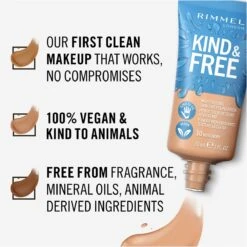 Rimmel London KIND & FREE Vegan Foundation 150 Rose Vanilla -Cosmetica Promotiewinkel 1198x1200 86