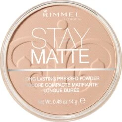 Rimmel London Stay Matte Pressed Powder - 005 Silky Beige -Cosmetica Promotiewinkel 1198x1200 92