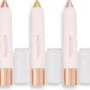 Makeup Revolution - Soft Glamour - Shimmer Shadow Stick Set - Oogschaduw Pencils - Soft Pink, Champagne Bronze Gold & Soft Green