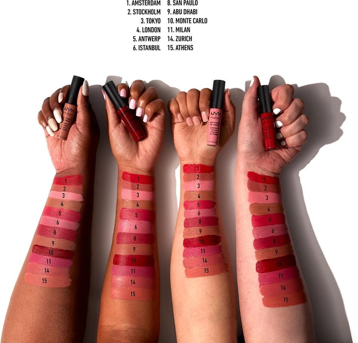 NYX Professional Makeup Soft Matte Lip Cream - CANNES - Lippenstift - 8 Ml 4 NYX Professional Makeup Soft Matte Lip Cream - CANNES - Lippenstift - 8 Ml - Afbeelding 4