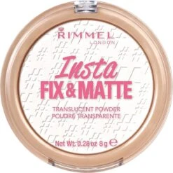 Rimmel London Insta Fix & Matte Make-uppoeder - 01 Clear -Cosmetica Promotiewinkel 1200x1200 3479