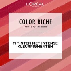 L'Oréal Paris - Color Riche Intense Volume Matte Lipstick - 633 Le Rosy Confident - Roze Lippenstift -Cosmetica Promotiewinkel 1200x1200 81