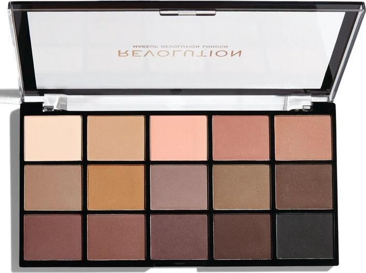 Makeup Revolution - Palette Eye Shadow Re-Loaded (Palette Basic Mattes) 15 X 1.1 G 2 Makeup Revolution - Palette Eye Shadow Re-Loaded (Palette Basic Mattes) 15 X 1.1 G - Afbeelding 2