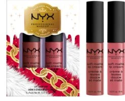 NYX Professional Makeup - Holidays 2022 Mrs Claus - Soft Matte Lip Cream Duo 02 - Roze -Cosmetica Promotiewinkel 1200x972 1