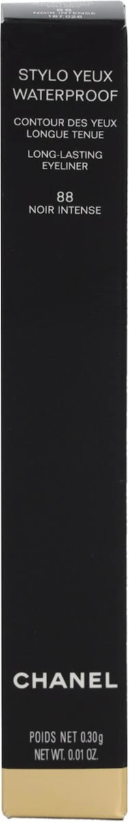 CHANEL Stylo Yeux 88 Noir Intense Zwart 3 CHANEL Stylo Yeux 88 Noir Intense Zwart - Afbeelding 3