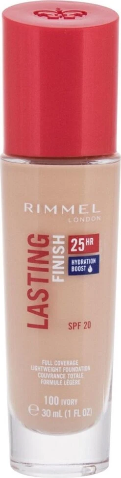 Rimmel London Lasting Finish Foundation - 100 Ivory 25 Rimmel London Lasting Finish Foundation - 100 Ivory -Cosmetica Promotiewinkel 304x1200 5