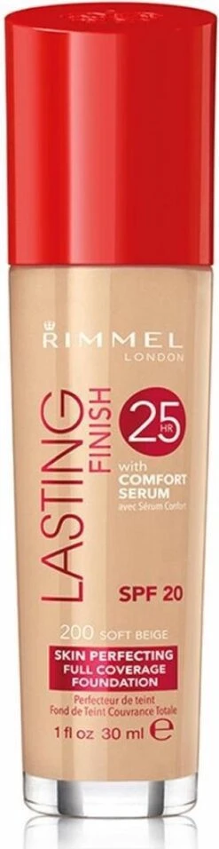 Rimmel London Lasting Finish Foundation - 200 Soft Beige -Cosmetica Promotiewinkel 310x1200 10