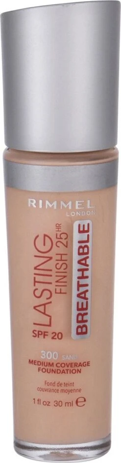 Rimmel London Lasting Finish Breathable Foundation - Sand - Beige -Cosmetica Promotiewinkel 315x1200 23