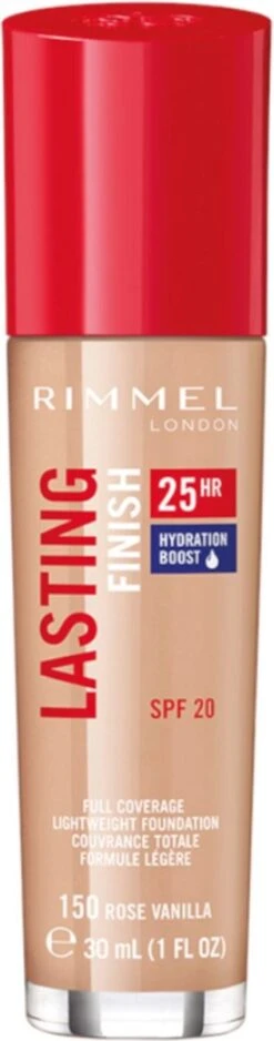 Rimmel London Lasting Finish Foundation - 150 Rose Vanilla -Cosmetica Promotiewinkel 316x1200 6