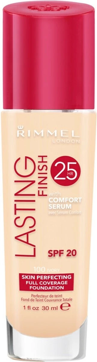 Rimmel London Lasting Finish Foundation - 100 Ivory 1 Rimmel London Lasting Finish Foundation - 100 Ivory