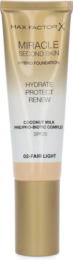 Max Factor Miracle Second Skin Foundation - 02 Fair Light