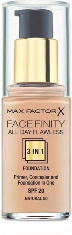 Max Factor Facefinity All Day Flawless 3-in-1 Liquid Foundation - 050 Natural -Cosmetica Promotiewinkel 369x1200 10