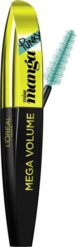 L'Oréal Mega Volume Miss Manga Punky Mascara - Green -Cosmetica Promotiewinkel 374x1200 2