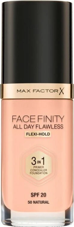 Max Factor Facefinity All Day Flawless 3-in-1 Liquid Foundation - 050 Natural
