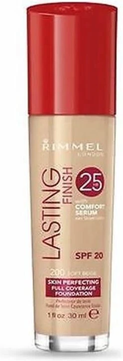 Rimmel London Lasting Finish Foundation - 200 Soft Beige -Cosmetica Promotiewinkel 410x1200 8