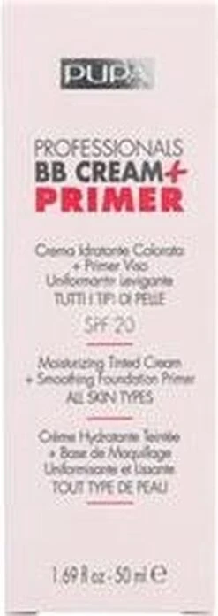 Pupa Milano Professionals BB Cream + Primer - Nude 001 -Cosmetica Promotiewinkel 426x1200 3