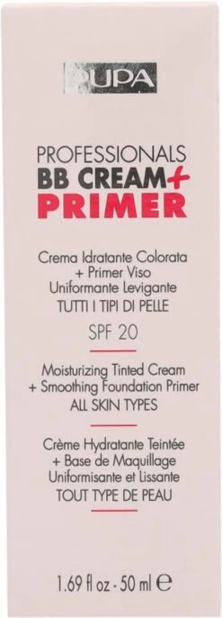 Pupa Milano Professionals BB Cream + Primer - 002 Sand -Cosmetica Promotiewinkel 432x1200 12