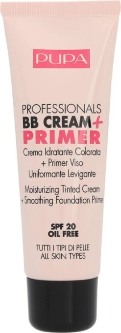 Pupa Milano Professionals BB Cream + Primer - Nude 001 -Cosmetica Promotiewinkel 438x1200 16