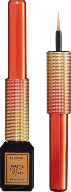 L’Oréal Paris Paris Electric Nights Superliner Matte Signature Eyeliner - Limited Edition – 10 Gold – Goud -Cosmetica Promotiewinkel 448x1200 3