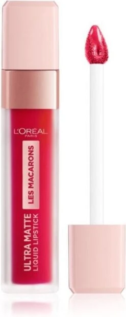 L’Oréal Paris Make-Up Designer Les Macarons Lippenstift - 828 Framboise Frenzy - Rood - Langhoudend - 6,7 Ml -Cosmetica Promotiewinkel 478x1200