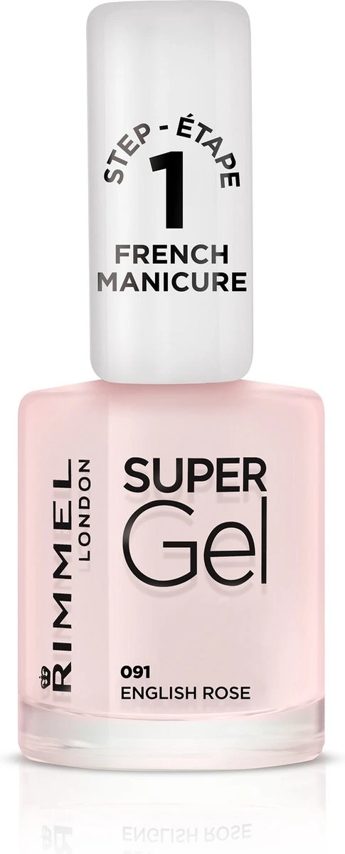Rimmel London SuperGel French Manicure Nagellak - 091 English Rose 1 Rimmel London SuperGel French Manicure Nagellak - 091 English Rose
