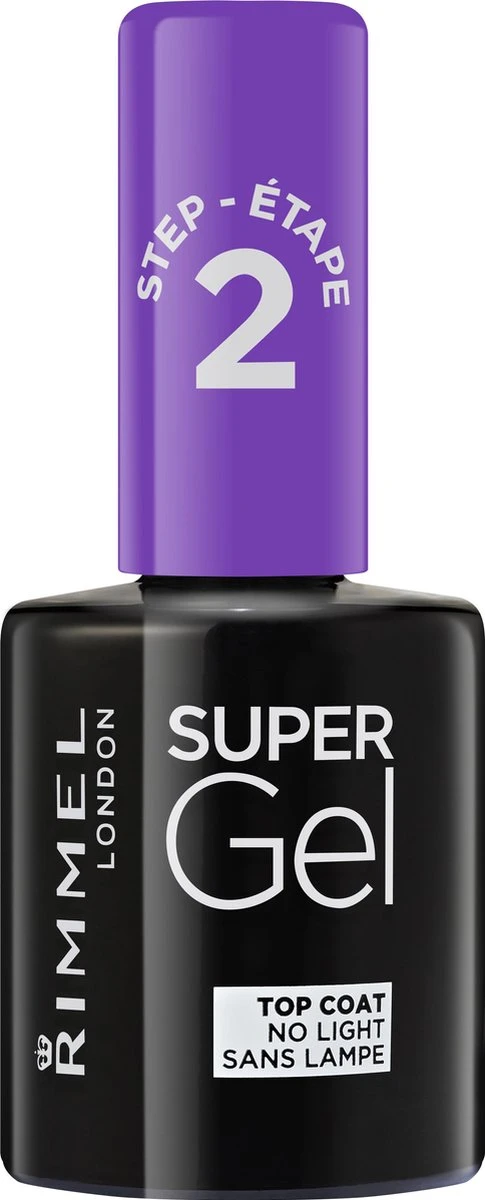 Rimmel London Super Gel Nagellak Stap 2 Top Coat - 00 Transparant 1 Rimmel London Super Gel Nagellak Stap 2 Top Coat - 00 Transparant
