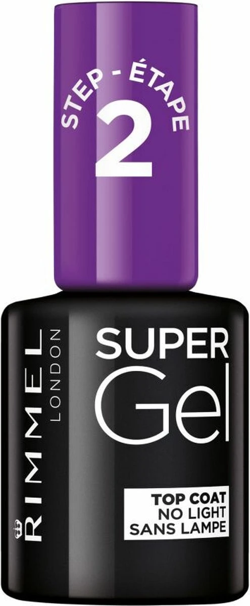 Rimmel London Super Gel Nagellak Stap 2 Top Coat - 00 Transparant 12 Rimmel London Super Gel Nagellak Stap 2 Top Coat - 00 Transparant - Afbeelding 12
