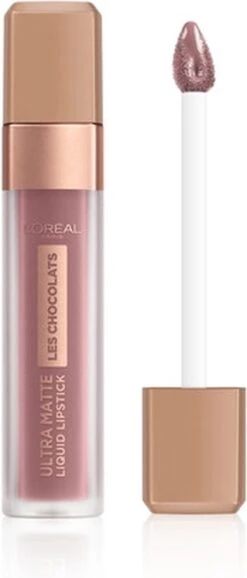 L’Oréal Paris Make-Up Designer Les Chocolats Lipstick - 842 Candy Man - Paars - Ultra Matte Lippenstift Met Chocoladegeur - 7,6 Ml