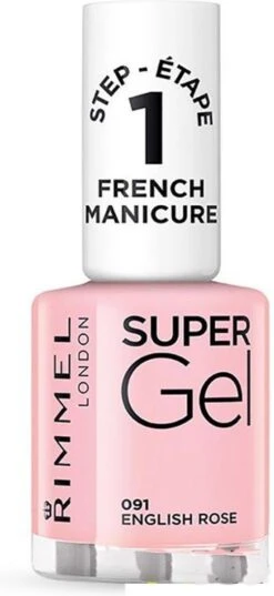 Rimmel London SuperGel French Manicure Nagellak - 091 English Rose 9 Rimmel London SuperGel French Manicure Nagellak - 091 English Rose -Cosmetica Promotiewinkel 552x1200