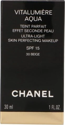 Chanel Vitalumiere Aqua Foundation - 30 Beige - SPF15 - 30 Ml -Cosmetica Promotiewinkel 622x1200 7