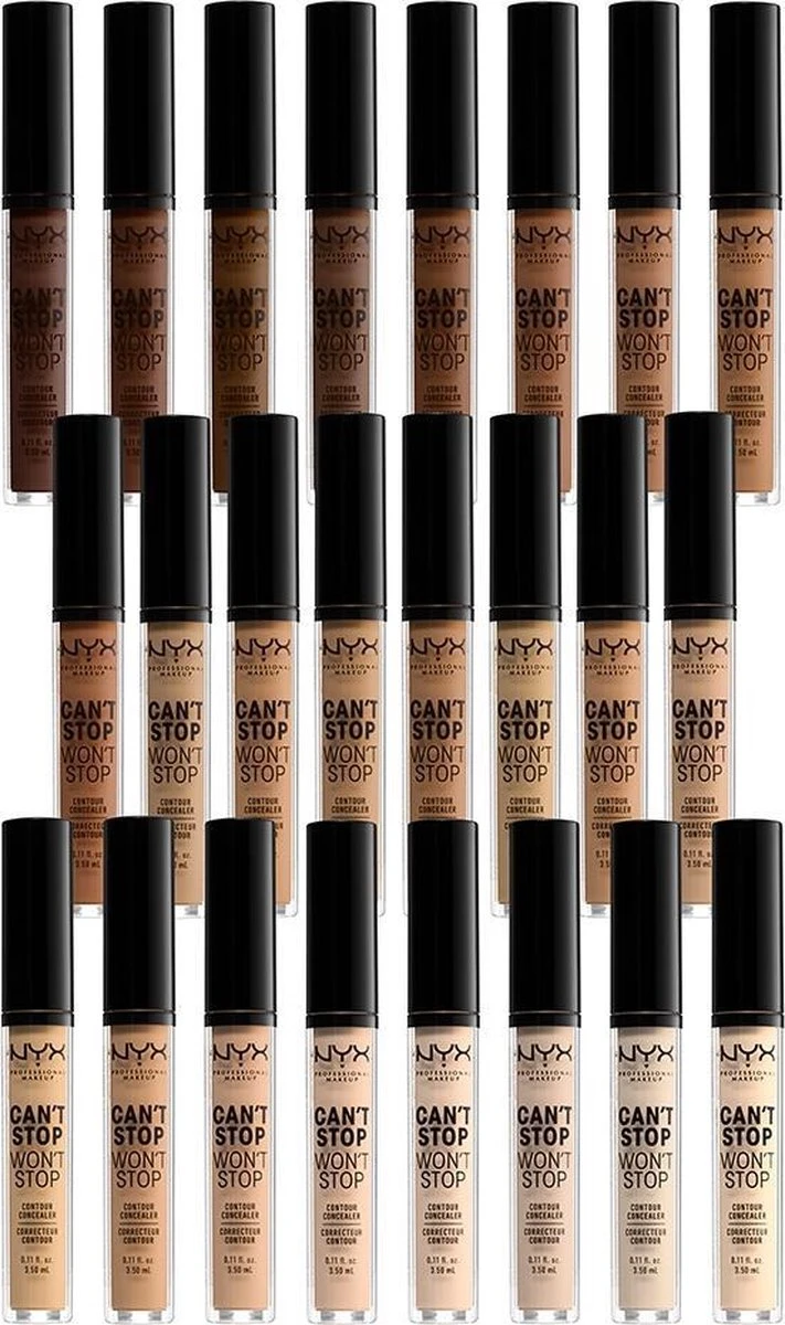 NYX Professional Makeup Can't Stop Won't Stop Contour Concealer - Pale CSWSC1 - 3,5 Ml 7 NYX Professional Makeup Can't Stop Won't Stop Contour Concealer - Pale CSWSC1 - 3,5 Ml - Afbeelding 7
