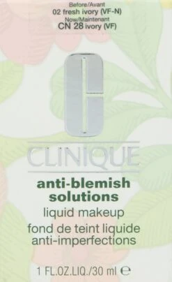 Clinique Anti-Blemish Solutions Liquid Foundation - 02 Fresh Ivory - Foundation - 30 Ml -Cosmetica Promotiewinkel 734x1200 6