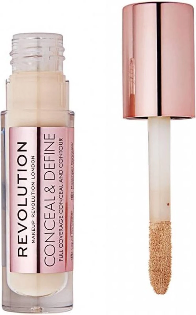 Makeup Revolution - (Conceal & Define Concealer) 3.4 Ml C3 3 Makeup Revolution - (Conceal & Define Concealer) 3.4 Ml C3 - Afbeelding 3