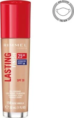 Rimmel London Lasting Finish Foundation - 150 Rose Vanilla -Cosmetica Promotiewinkel 757x1200 5