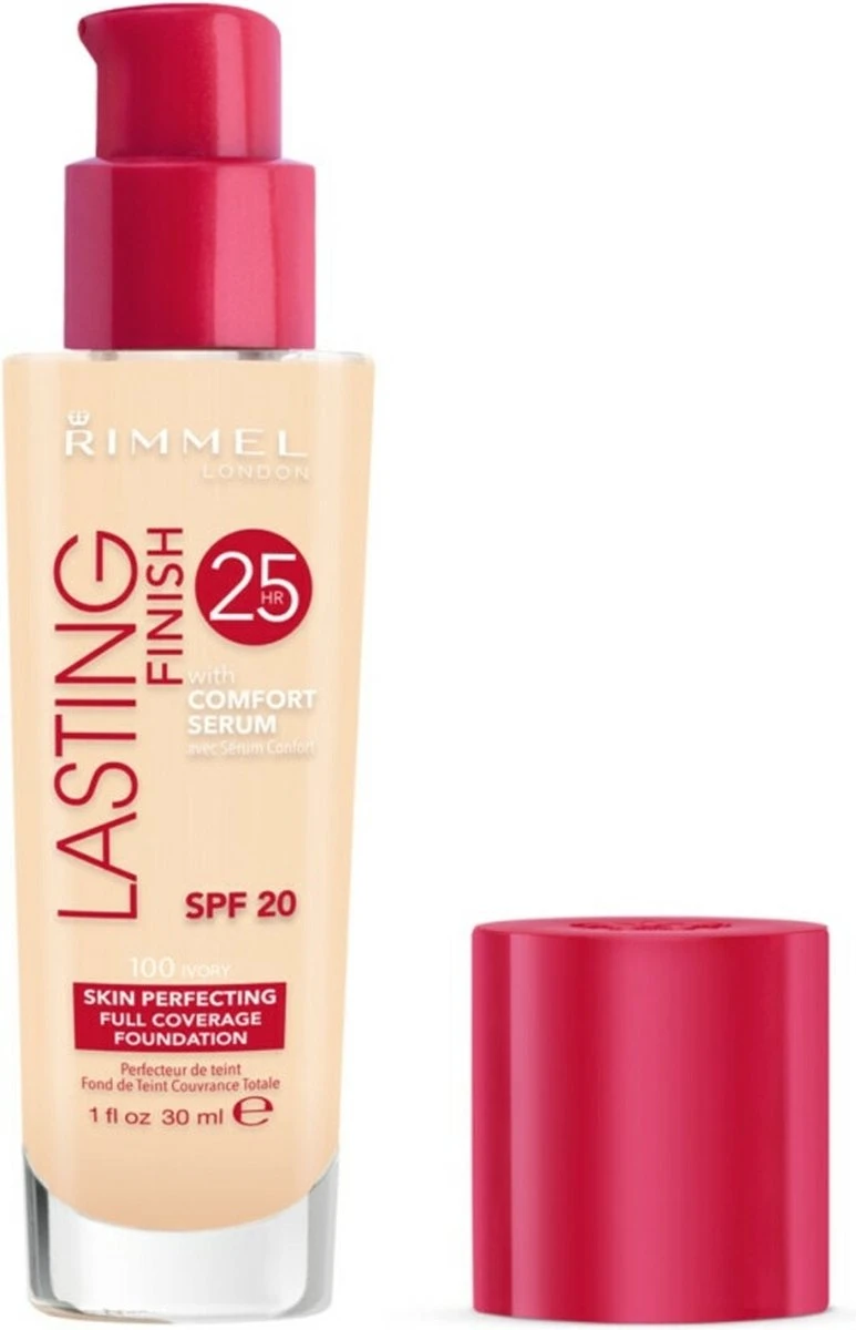 Rimmel London Lasting Finish Foundation - 100 Ivory 2 Rimmel London Lasting Finish Foundation - 100 Ivory - Afbeelding 2