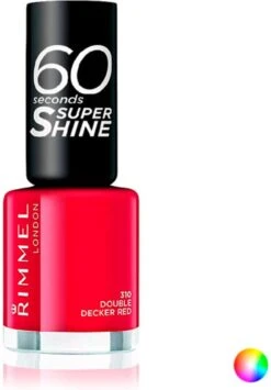 Rimmel London 60 Seconds Super Shine Nagellak - 310 Double Decker Red -Cosmetica Promotiewinkel 834x1200 10