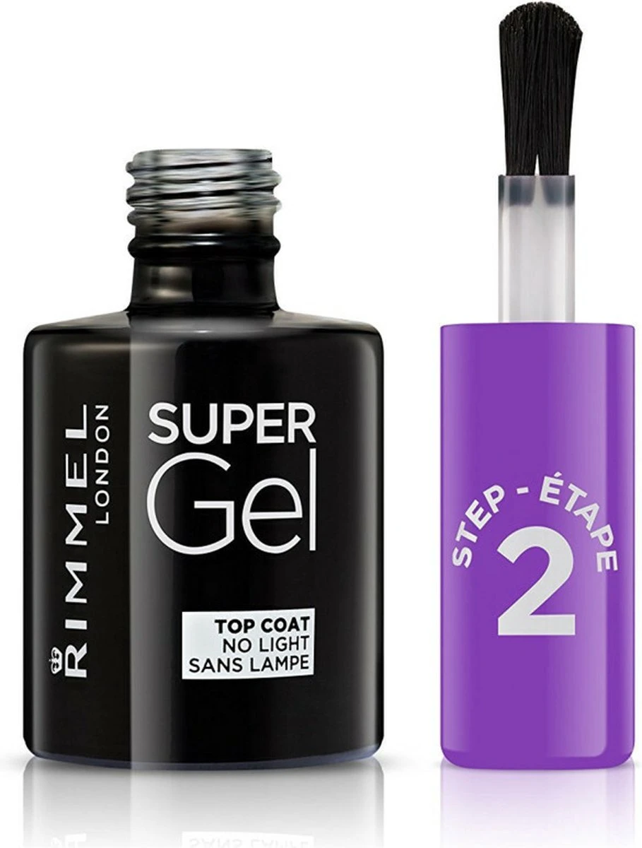 Rimmel London Super Gel Nagellak Stap 2 Top Coat - 00 Transparant 11 Rimmel London Super Gel Nagellak Stap 2 Top Coat - 00 Transparant - Afbeelding 11