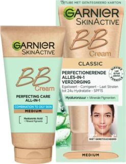 Garnier SkinActive BB Cream Classic Medium 5-in-1 Verzorging - 50 Ml
