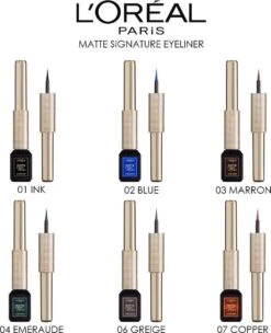 L’Oréal Paris Matte Signature Eyeliner Van Superliner – Matte Liquid Eyeliner – Waterproof - 04 Emeraude – Groen -Cosmetica Promotiewinkel 976x1200 5